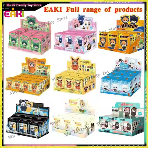 Eaki Genuine Blind Box Toys Jujutsu Kaisen Sakamoto Days Demon Slayer Apothecary Diaries Cat Ear Plu