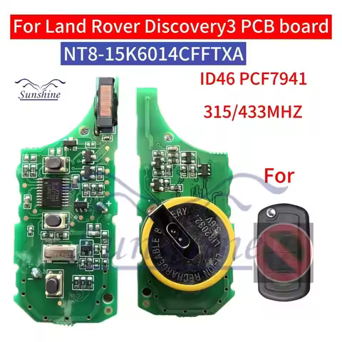 Sunshine 1/5PCS Rechargeable 315/433MHz ID46 7941 Flip Remote Control Car Key Fob For Range Rover Sp