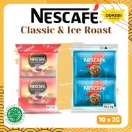 NESCAFE CLASSIC & ICE ROAST 10 田 2 GR Sachet/ |Nescafe Coffee - Instant Black Coffee Powder American