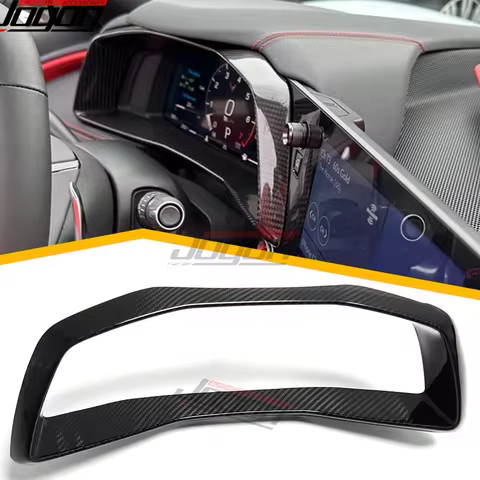 Real Carbon Fiber Dashboard Speedometer Gauge Cluster Cover Trim For C8 Corvette Stingray Z06 Z51 Co