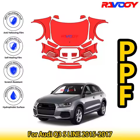 For Audi Q3 S LINE 2015-2017 Glossy Matte Black Precut front PPF Kit Paint Protection Film
