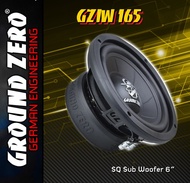 ลำโพง GROUND ZERO รุ่น GZIW 165  6.5 " นิ้ว 16.5 cm Subwoofer 100 w RMS 4 Ohm แพค 1 ดอก / กล่อง เครื่องเสียงติดรถยนต์