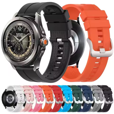 22mm Watch Strap For Xiaomi Watch S4 Sport S3 S2 S1 Active/Pro color 2 Soft Silicone Band For REDMI 