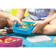 Tupperware Lollitup / Lolly Tup / Lunch Box 550ml Blue White - 1pc