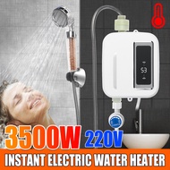 3500W 220V 50Hz Automatic Electric Water Heater ABS plastic+Stainless 3S Fast Heating LCD Display With Various Protections For Bath Showe