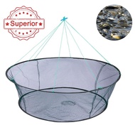 Loose Mouth Folding Drop Fishing Net Shrimp Catcher W4e7