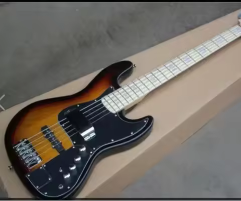 2026 new factory custom New 5 String Active pickup bass guitar sunburst Bass Guitar 67