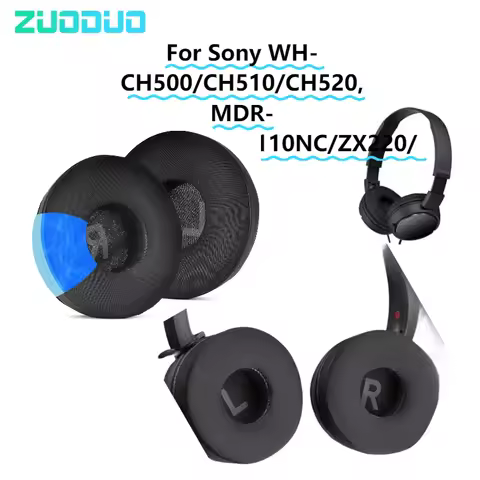 Cooling Gel Earpads for Sony WH-CH500/CH510/CH520,MDR-ZX100/ZX110/ZX110NC/ZX220/XB200/ZX300/ZX330BT 