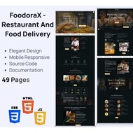 FoodoraX Restaurant & Food Delivery HTML Website Template with Elegant Design | Responsive Restauran