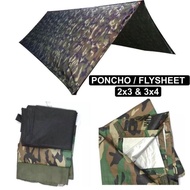 PONCHO /FLYSHEET/KANVAS  2X3m & 3X4m