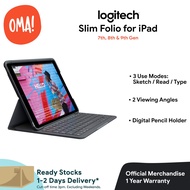 LOGITECH iPad Case - SLIM FOLIO | iPad 10.2" 7th 8th 9th Gen | Keyboard Case