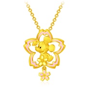 CHOW TAI FOOK Disney Classics Collection 999 Pure Gold Pendant - Cherry Blossom Mickey R29274