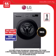 LG FB1209S6M BLACK  9.0KG STEAM TECHNOLOGY REMOVABLE TOP COVER 6 MOTION DIRECT DRIVE INVERTER  SMART