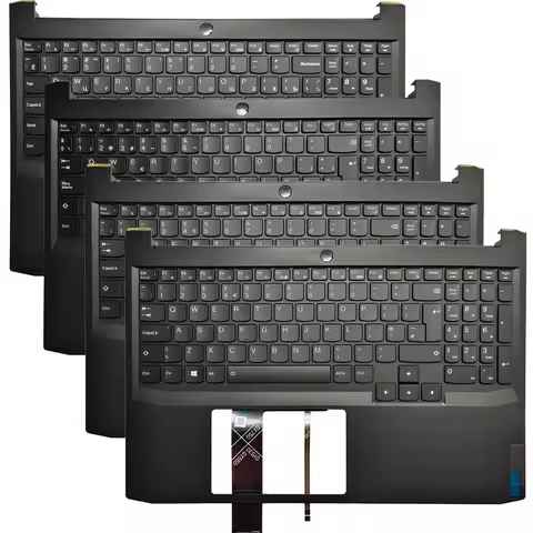 New US/UK/Russian/Spanish Keyboard For Lenovo IdeaPad Gaming 3-15IHU6 3-15ACH6 Palmrest Upper Cover 