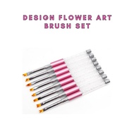 Design flower art brush set  (nail art)