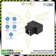 Barrel NYK RJ45 Double Metal Coupler Female RJ45