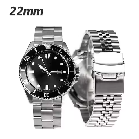 3 Styles 22mm Diving Steel Metal Strap For Duro Mdv107-1A MDV106-1A Watch Wristband Bracelet Watchba