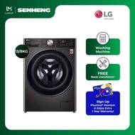 LG 13/8kg Front Load Washer / Washing Machine with AI Direct Drive™, Steam+™ LG-FV1413H2BA