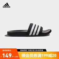 adidas阿迪达斯ADILETTE COMFORT女子夏季沙滩游泳凉鞋拖鞋AP9966 黑/白 36.5(225mm)