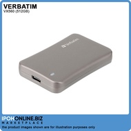 Verbatim Vx560 512GB SSD USB 3.1 External Solid State Drive - Perfect For 4K Video | Ipohonline