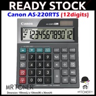 (Original) CANON AS-220RTS / AS-220 / AS220RTS / AS220 / AS 220RTS Desktop (12 Digits) Calculator 12