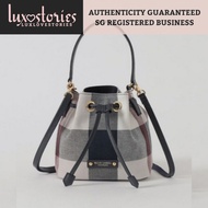 PRE-ORDER BLUE LABEL CRESTBRIDGE Checkered Canvas Mini Bucket Bag 55135316