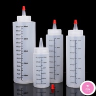 C3S HG 120/360/500ml Plastic Needle-nosed Scale Squeeze Bottle Squeezable Bottle with Leak-proof for