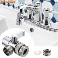 Kebidumei Shower Head Diverter Valve 2 Way water Tap Connector Shower Adapter Faucet Tools for Toilet Bathroom Shower Kitchen