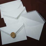 Lace envelope || Handmade lace envelope || Aesthetic invitation envelope