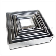 Height 3" Aluminium Square Cake Tin / Loyang Segi Empat / Cake Tin 6/7/8/9/10/11/12/13/14 Inch 正方形蛋糕