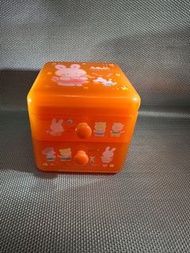 Sanrio 絕版 1990 Cheery Chums 兩櫃桶 正方形首飾盒 cherry chums