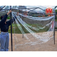 Clear Canvas Pvc Awning Size 3x1 m. (Only Set) For Installation With 3x3m Folding Tents.