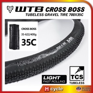 WTB CROSS BOSS 700X35C TUBELESS ROAD BIKE GRAVEL CYCLE CROSS CX ROAD TIRE CLINCHER Hard Terrain Cyclocross