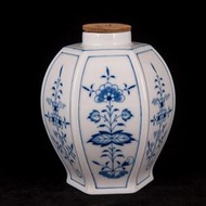 德國 Meissen 麥森 手繪 蘭洋蔥茶葉罐一級典藏品