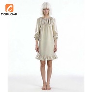 Resident Evil 9 Requiem Emily Cosplay Full Set - Long White Dress for Girls