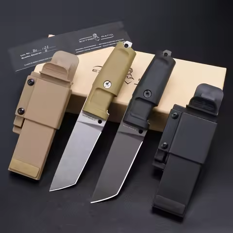 EXTREMA RATIO T4000 Fixed Blade Knife with Sheath N690 Steel Blade TRR Handle Outdoor EDC Camping Kn