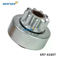 Boat Engine Starter Drive Gear 6N7-81807-00 for Yamaha Outboard Motor 150HP 200HP Motor Model 6N7