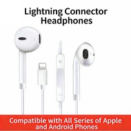 【Next-day Delivery】Lightning Wired Earphone HiFi Clear Sound In-ear Headset with Mic & Volume Contro