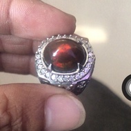 Cincin Pria Batu Kalimaya Teh Kristal Kembang Jarong