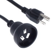 NEMA 5-15P Plug To AU Socket 3G0.824mm Copper Extension Cable, US 3 Pin Male To SAA Australia Female