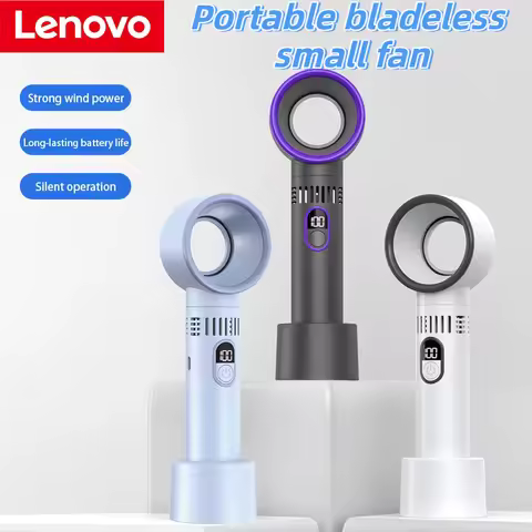 Lenovo 100 Level Bladeless Fan Intelligent Digital High-speed Bladeless Fan Usb Large Wind Can Be De