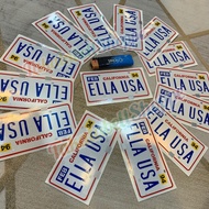 Sticker ella usa original/sticker motor/sticker kereta/ella usa/sticker pantul cahaya/sticker ela/ta