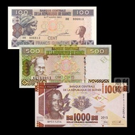 Brand New Fidelity Guinea Full Set of 3 Sheets Version Don't Random Africa Foreign Currency Coins Ba