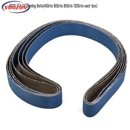 【VOGZONE】4pcs 2"x 72" 40/60/80/120Girt Ceramic Sanding Belts Bands Coarse Grinding