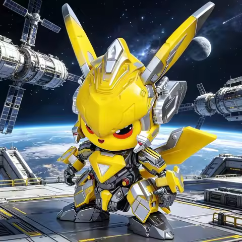 Pikachu Bumblebee Poké Mon GK Model Hand-held Toys Around The Tide Box Desktop Ornaments Gifts.