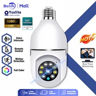 E27 1080P Kamera CCTV Wifi Terhubung ke Ponsel Kamera Bohlam CCTV dengan Kamera Keamanan Cerdas Suar