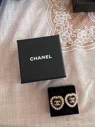 Chanel 中古鈕扣耳環
