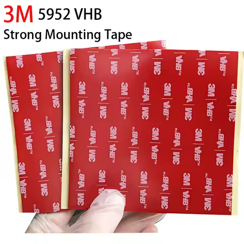3M VHB 5952 DOUBLE SIDED PAD ~ 1.1mm Thick ~ Self Adhesive Car Dash Tape Black Foam Mounting Sticker