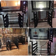 OVEN STAND For Baker 100DG / Innofood 120L 70x52x71cm Durable Sturdy Plywood Top Black Cooling Rack 烤箱轮架子