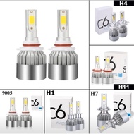 ☞C6 Original Headlight COD LED H1 H3 H4 H7 H11 9005 9006 Fog Light Bulb Lamp 2pcs